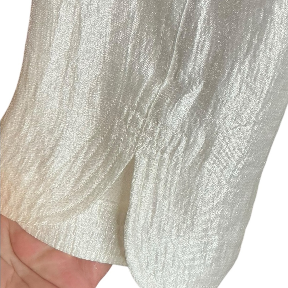 Ruby Rd. White Textured Button Front Jacket - image 4